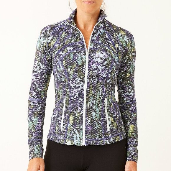 Lululemon Define Jacket Floral Sport White‎ Multi Size 4 - Picture 1 of 5